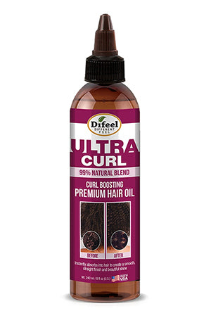 DIFEEL 99% Natural Premium Ultra Curl Booster Hair Oil Blend (8oz)